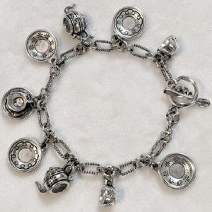 Adorable Tea Time Charm Bracelet NWOT ☕